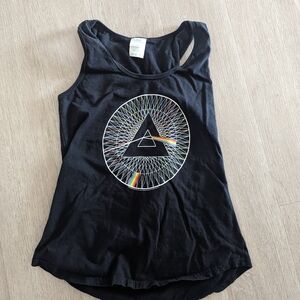 Black Graphic Tank Top